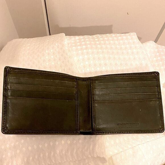 𝅺🌷 Alfred Sung🌷 Vintage Brown Leather Wallet - Picture 4 of 4